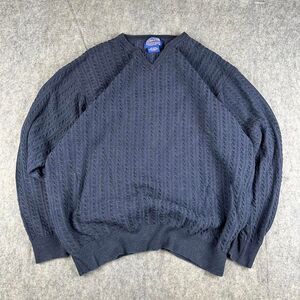 Pendleton Men's Navy Cable Knit Sweater